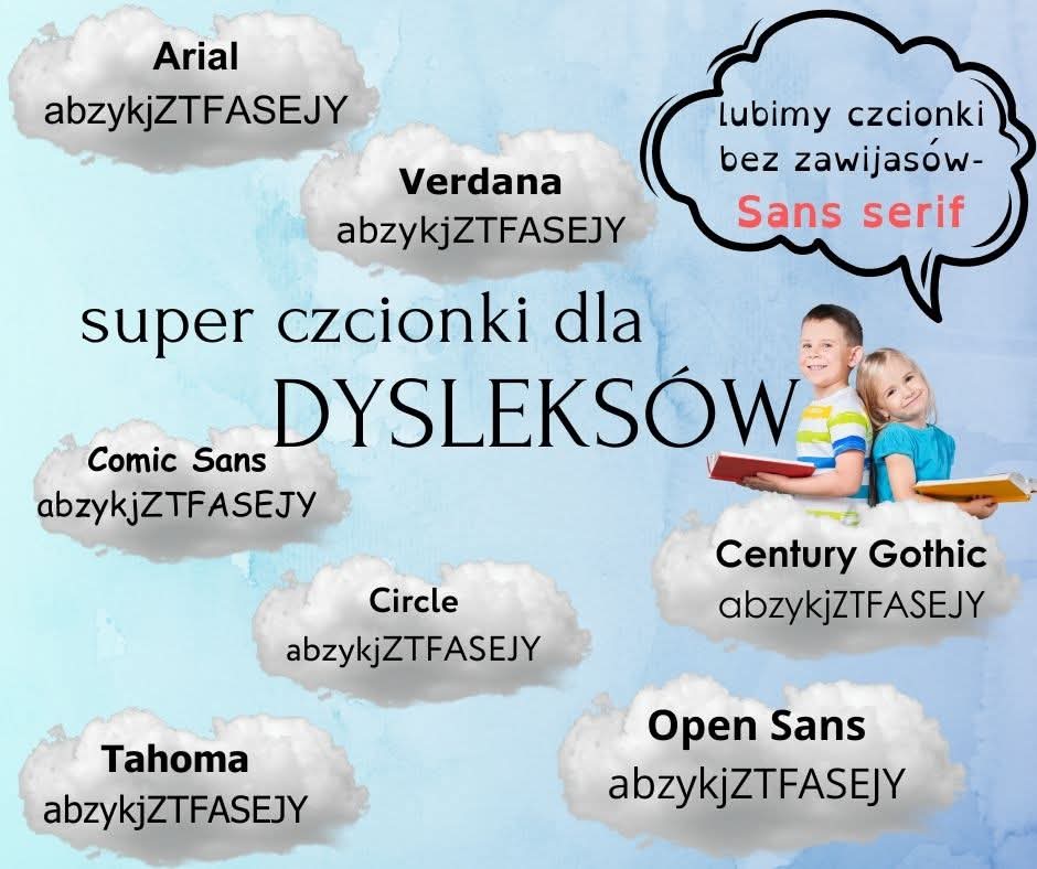 czcionka dyslektyka